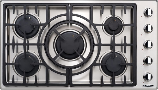 Capital 24-Inch Precision Series Wok Module Cooktop with 1 Burner, Cast  Iron Grates in Stainless Steel (GRT24WK)